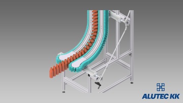 Lamelový vynášecí dopravník