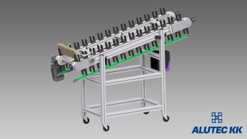 remeňový dopravník s unášačmi