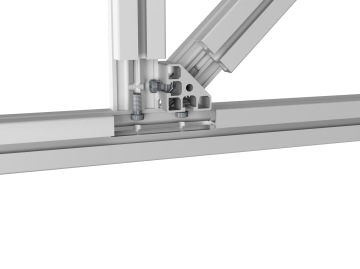 Úhlové vložky z profilu na 45 °